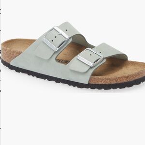 NIB Birkenstock Arizona Sandals 38 7-7.5 Pure Sage